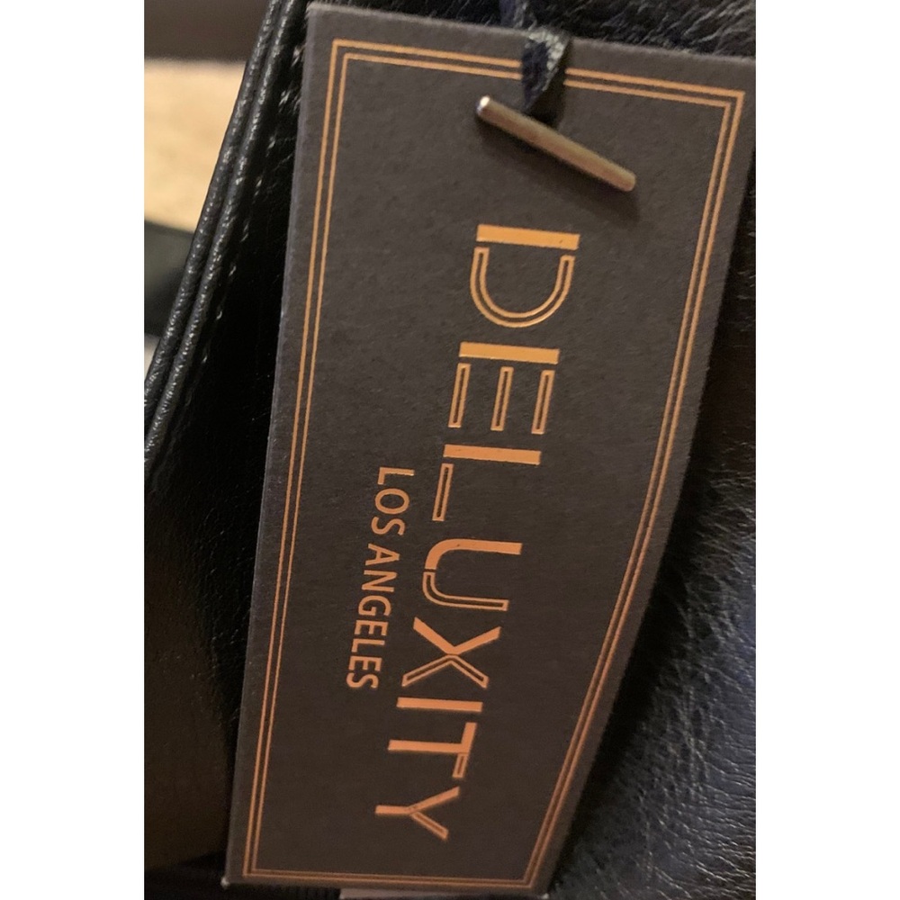 Deluxity Los Angeles PETA Approved Vegan Black Slouchy handbag lined NWT - Picture 7 of 8